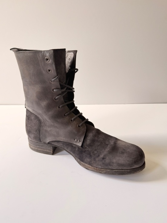 officine creative mens suede and leather boots men\'s sz 42.5 eu or 9.5 US.